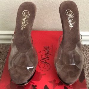 Bronze Pleaser Heels